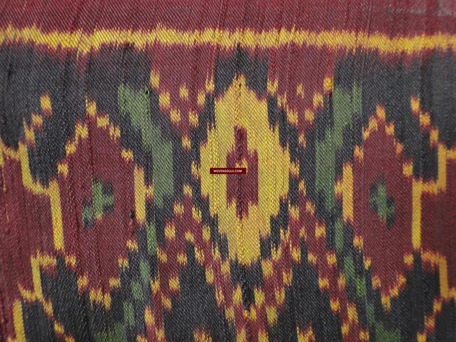 SOLD Vintage Silk Textile Art - Superfine Cambodia Ikat-WOVENSOULS-Antique-Vintage-Textiles-Art-Decor