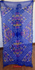 2168 Blauer Bandhani-Batikschal aus Seide