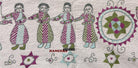 Vintage Figurative Bengal Nakshi Kantha - Courtesan Scene