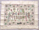 Vintage Figurative Bengal Nakshi Kantha - Courtesan Scene