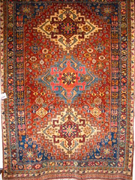 1001 Antique Qashqai Dowry Rug with Silky Wool