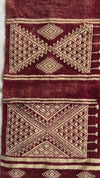 1864 Antique Tunisian Bakhnoug Shawl - Textile Art Masterpiece