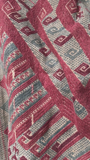 1983 Seltenes Museum Qualität Antiques Palepai Sumatran Textil mit Doppelschiffdesign