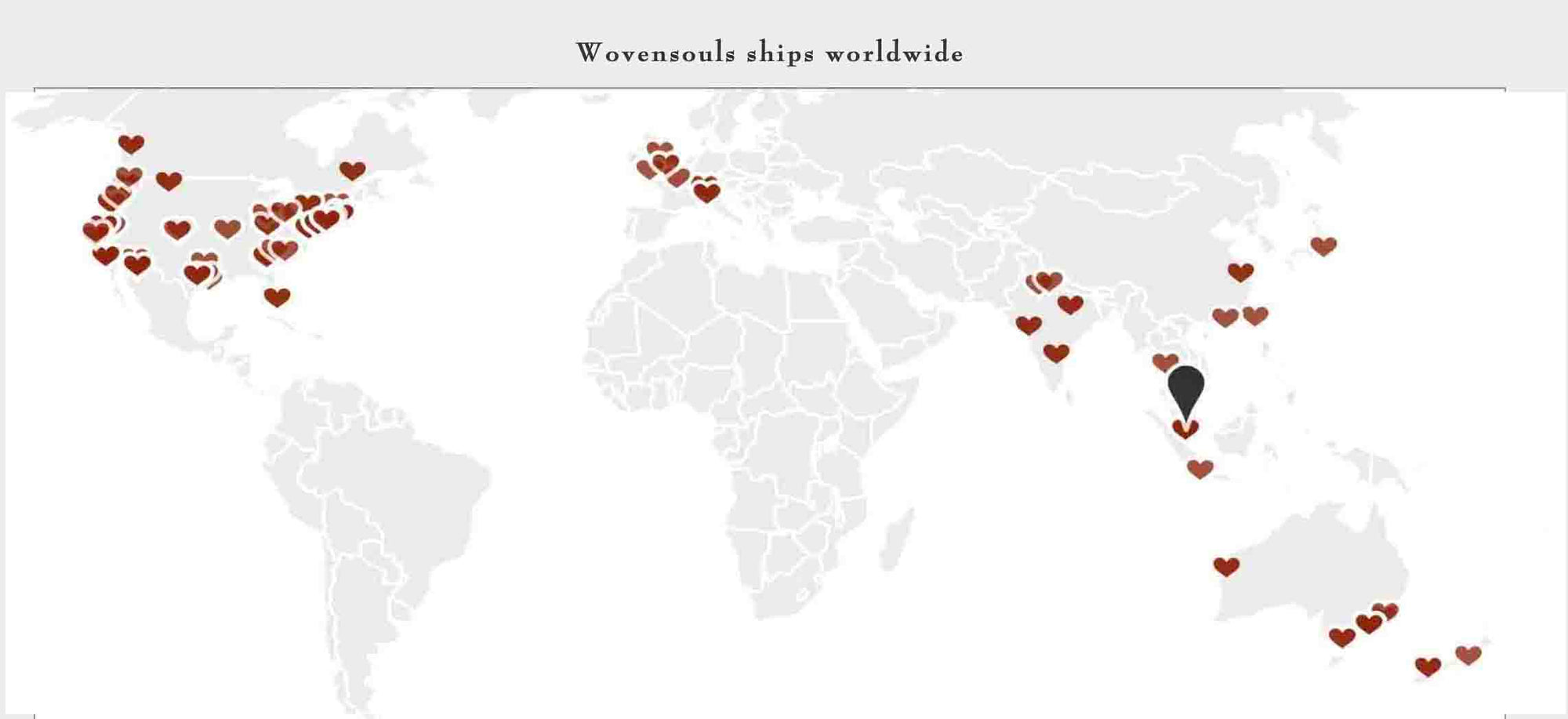 Wovensouls Worldwide Shipping