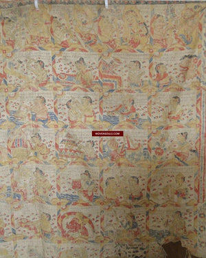 1002 Antique Balinese Art Star Calendar Palelitangan Painting WOVENSOULS Antique Textiles & Art Gallery