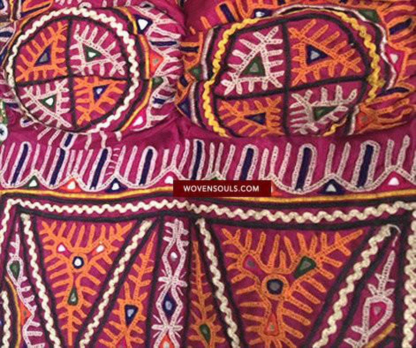 1003 Vintage Tribal Textile Costume - Blouse from Gujarat India-WOVENSOULS-Antique-Vintage-Textiles-Art-Decor
