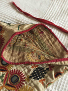 1006 - Old Bridal Dowry Bag Pouch with Embroidery - Gujarat-WOVENSOULS-Antique-Vintage-Textiles-Art-Decor