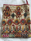 1006 - Old Bridal Dowry Bag Pouch with Embroidery - Gujarat-WOVENSOULS-Antique-Vintage-Textiles-Art-Decor
