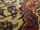 101 Gorgeous Antique Isfashan Rug Carpet - Cotton Foundation-WOVENSOULS-Antique-Vintage-Textiles-Art-Decor