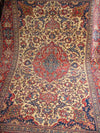 101 Gorgeous Antique Isfashan Rug Carpet - Cotton Foundation-WOVENSOULS-Antique-Vintage-Textiles-Art-Decor