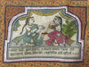 1011 SOLD Traditional Folk Art Painting - Patta Chitra - Geet Gobind-WOVENSOULS-Antique-Vintage-Textiles-Art-Decor