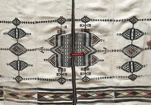 1014 Vintage Fulani Woven Blanket Textile - African Weaving-WOVENSOULS-Antique-Vintage-Textiles-Art-Decor