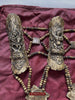 1015 Set - Antique Tantric Buddhist Head Priest's Ceremonial Costume - Carved Bone-WOVENSOULS-Antique-Vintage-Textiles-Art-Decor