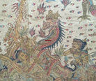 1018 Antique Kamasan Balinese Folk Painting of Ramayan - Intriguing Scene-WOVENSOULS-Antique-Vintage-Textiles-Art-Decor