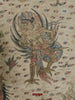 1018 Antique Kamasan Balinese Folk Painting of Ramayan - Intriguing Scene-WOVENSOULS-Antique-Vintage-Textiles-Art-Decor