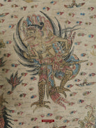 1018 Antique Kamasan Balinese Folk Painting of Ramayan - Intriguing Scene-WOVENSOULS-Antique-Vintage-Textiles-Art-Decor