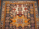 102 SOLD Antique Lesghi Star Caucasian Village Rug-WOVENSOULS-Antique-Vintage-Textiles-Art-Decor