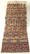 1022 SOLD Spectacular Vintage Textile Art Panel with Embroidery-WOVENSOULS-Antique-Vintage-Textiles-Art-Decor