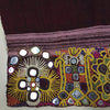 1025 Vintage Indian Maroon Dhabli Wool Shawl - Kutch-WOVENSOULS-Antique-Vintage-Textiles-Art-Decor