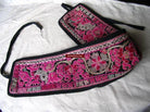 1026 Old Chinese Ethnic Minority Embroidery Belt-WOVENSOULS-Antique-Vintage-Textiles-Art-Decor