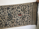 1033 Antique Java Batik Art on Silk Shawl Stole-WOVENSOULS-Antique-Vintage-Textiles-Art-Decor