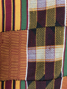 1034 Fabulous Old Kente Cloth - African Textile Art-WOVENSOULS-Antique-Vintage-Textiles-Art-Decor