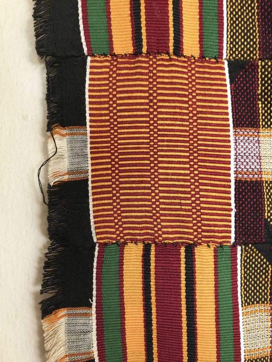 1034 Fabulous Old Kente Cloth - African Textile Art-WOVENSOULS-Antique-Vintage-Textiles-Art-Decor