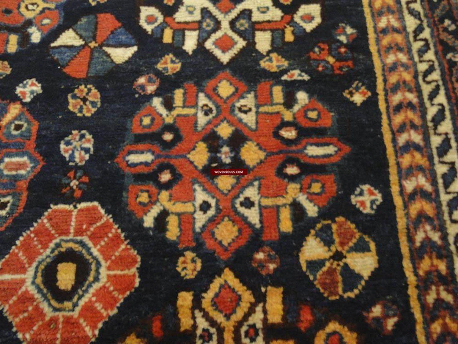 104 LARGE Lush Antique Tribal Village Rug - SOLD-WOVENSOULS-Antique-Vintage-Textiles-Art-Decor