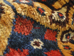 104 LARGE Lush Antique Tribal Village Rug - SOLD-WOVENSOULS-Antique-Vintage-Textiles-Art-Decor