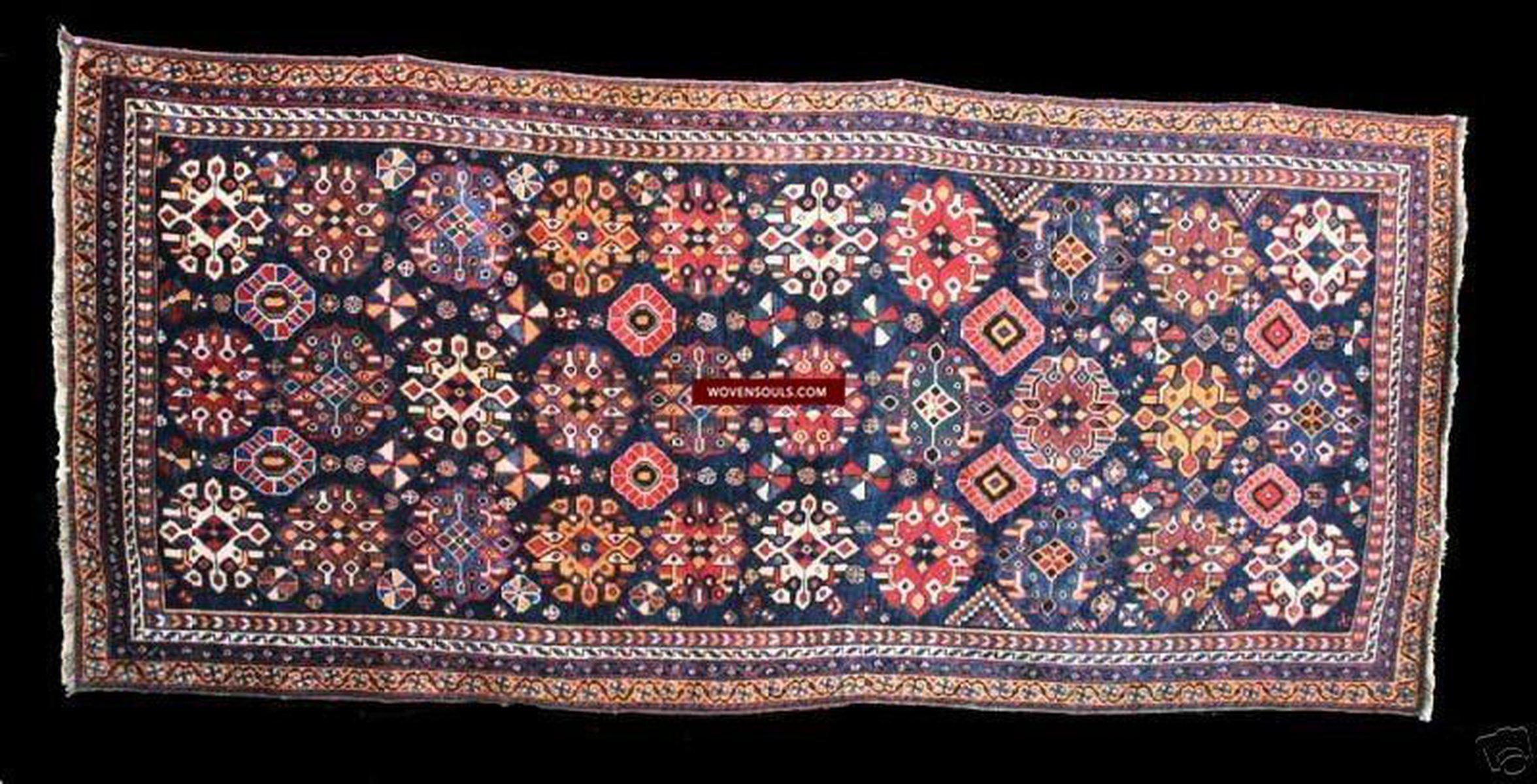 104 LARGE Lush Antique Tribal Village Rug - SOLD-WOVENSOULS-Antique-Vintage-Textiles-Art-Decor