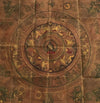 1042 Antique Myanmar Mandala Astrological Calendar Painting-WOVENSOULS-Antique-Vintage-Textiles-Art-Decor