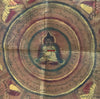 1042 Antique Myanmar Mandala Astrological Calendar Painting-WOVENSOULS-Antique-Vintage-Textiles-Art-Decor