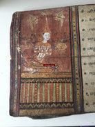 1045 Illuminated Buddhist Thai Manuscript Phra Malai with Paintings - 1800s-WOVENSOULS-Antique-Vintage-Textiles-Art-Decor