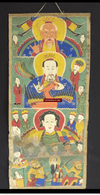 1046 Rare Antique Ceremonial Yao Painting Scroll-WOVENSOULS-Antique-Vintage-Textiles-Art-Decor