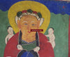 1047 Rare Ceremonial Yao Painting Scroll-WOVENSOULS-Antique-Vintage-Textiles-Art-Decor