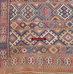Antique Kurdish Kilim, Rugs & More