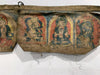 1052 Rare Antique Tibetan Buddhist Hand Painted Prayer Flag Thangka Banner - SOLD-WOVENSOULS-Antique-Vintage-Textiles-Art-Decor