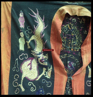 1056 Dragon Robe for Yao Shaman-WOVENSOULS-Antique-Vintage-Textiles-Art-Decor