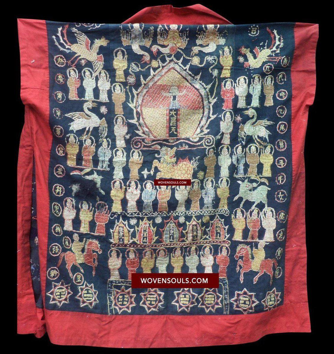 1059 Antique Yao Shaman Dragon Robe - Antique Art – WOVENSOULS Antique ...