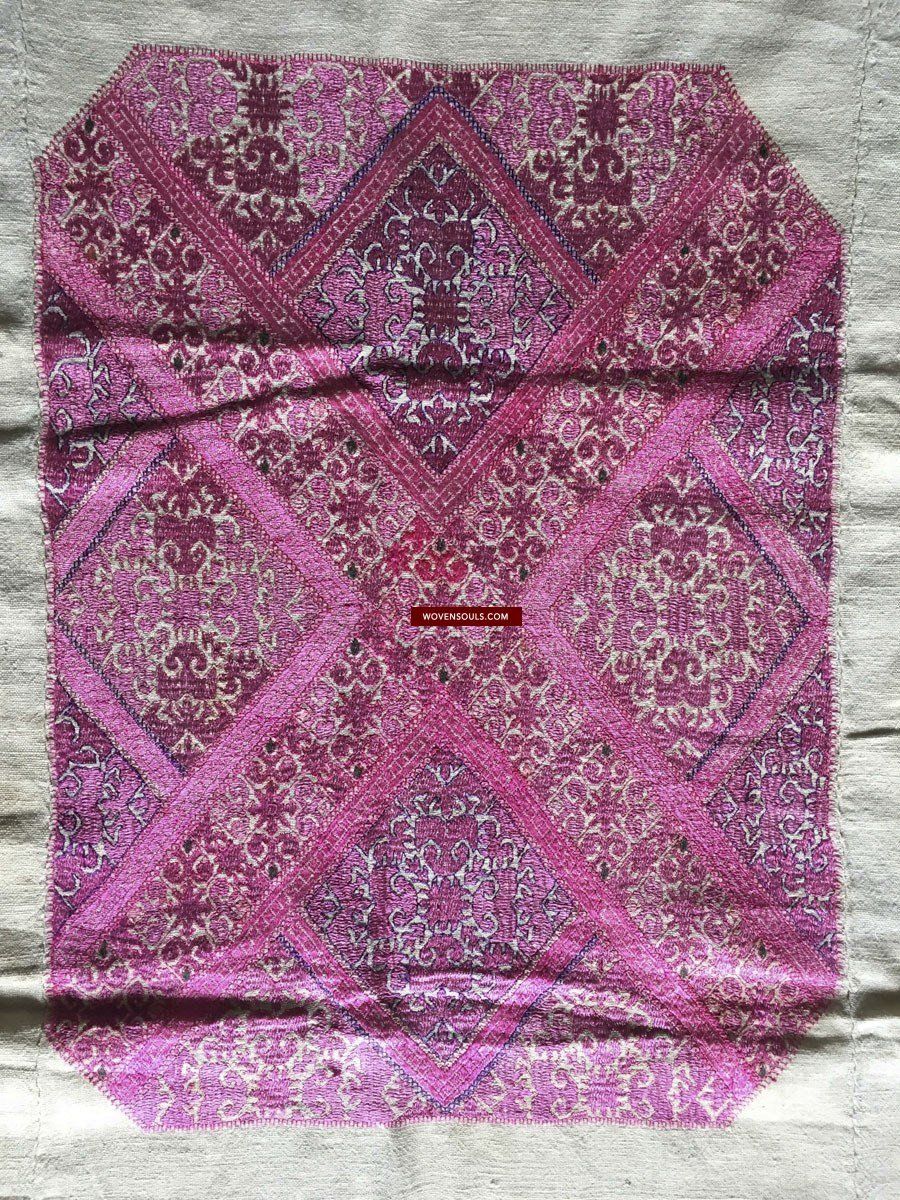 1068 Bridal Shawl from Swat Valley with Likni work-WOVENSOULS-Antique-Vintage-Textiles-Art-Decor