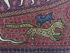 1072 SOLD - Old Figurative Kashmir Amli Pashmina Shawl-WOVENSOULS-Antique-Vintage-Textiles-Art-Decor