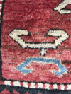 1078 Antique Kazak Village Rug with Human Motifs-WOVENSOULS-Antique-Vintage-Textiles-Art-Decor