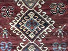 1078 Antique Kazak Village Rug with Human Motifs-WOVENSOULS-Antique-Vintage-Textiles-Art-Decor