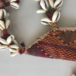 1081 Vintage Banjara Textile - Animal Bullock Horn Cover-WOVENSOULS-Antique-Vintage-Textiles-Art-Decor