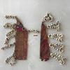 1086 Vintage Banjara Textile - ANimal Bullock Horn Cover - B-WOVENSOULS-Antique-Vintage-Textiles-Art-Decor