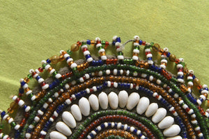 1088 B - Single Beaded Hair Ornaments for Rabari Child-WOVENSOULS-Antique-Vintage-Textiles-Art-Decor