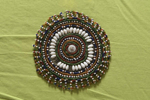1088 B - Single Beaded Hair Ornaments for Rabari Child-WOVENSOULS-Antique-Vintage-Textiles-Art-Decor