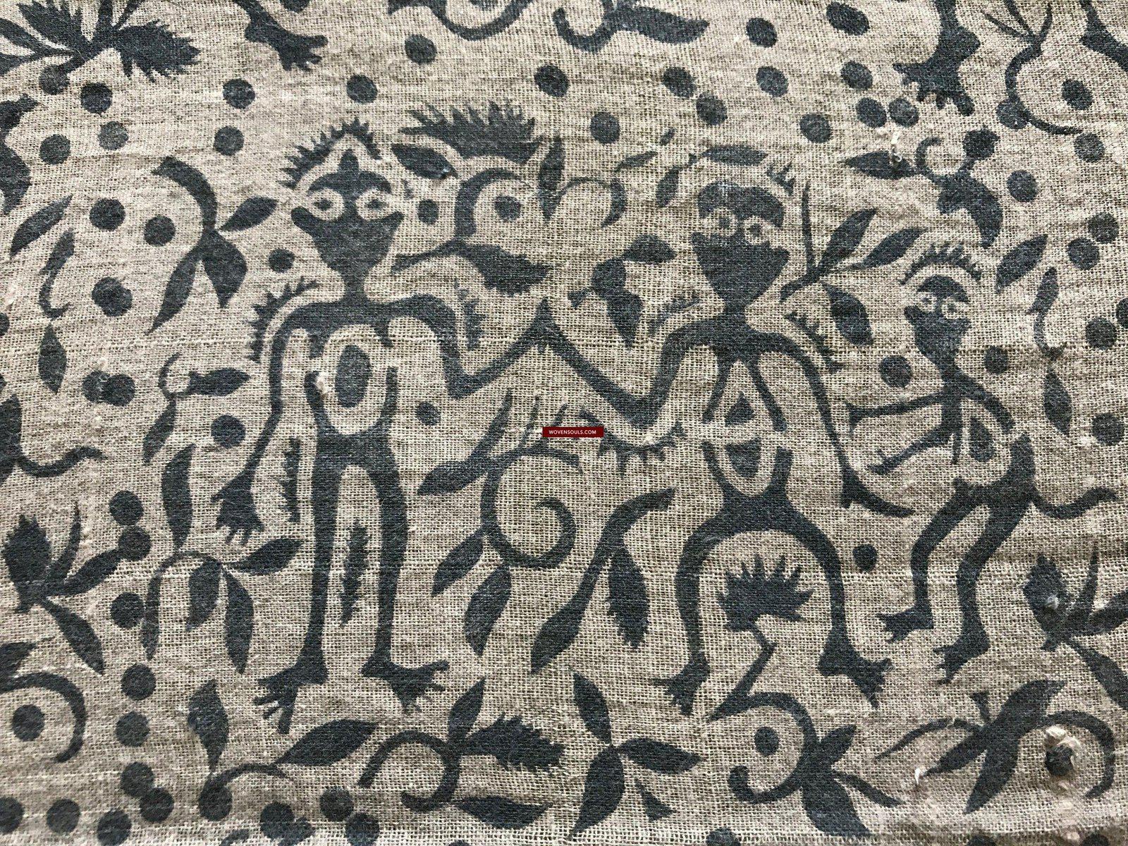 1089 Sold - Antique Sacred Cloth Maa / Mawa Batik Textile Toraja - SOLD-WOVENSOULS-Antique-Vintage-Textiles-Art-Decor