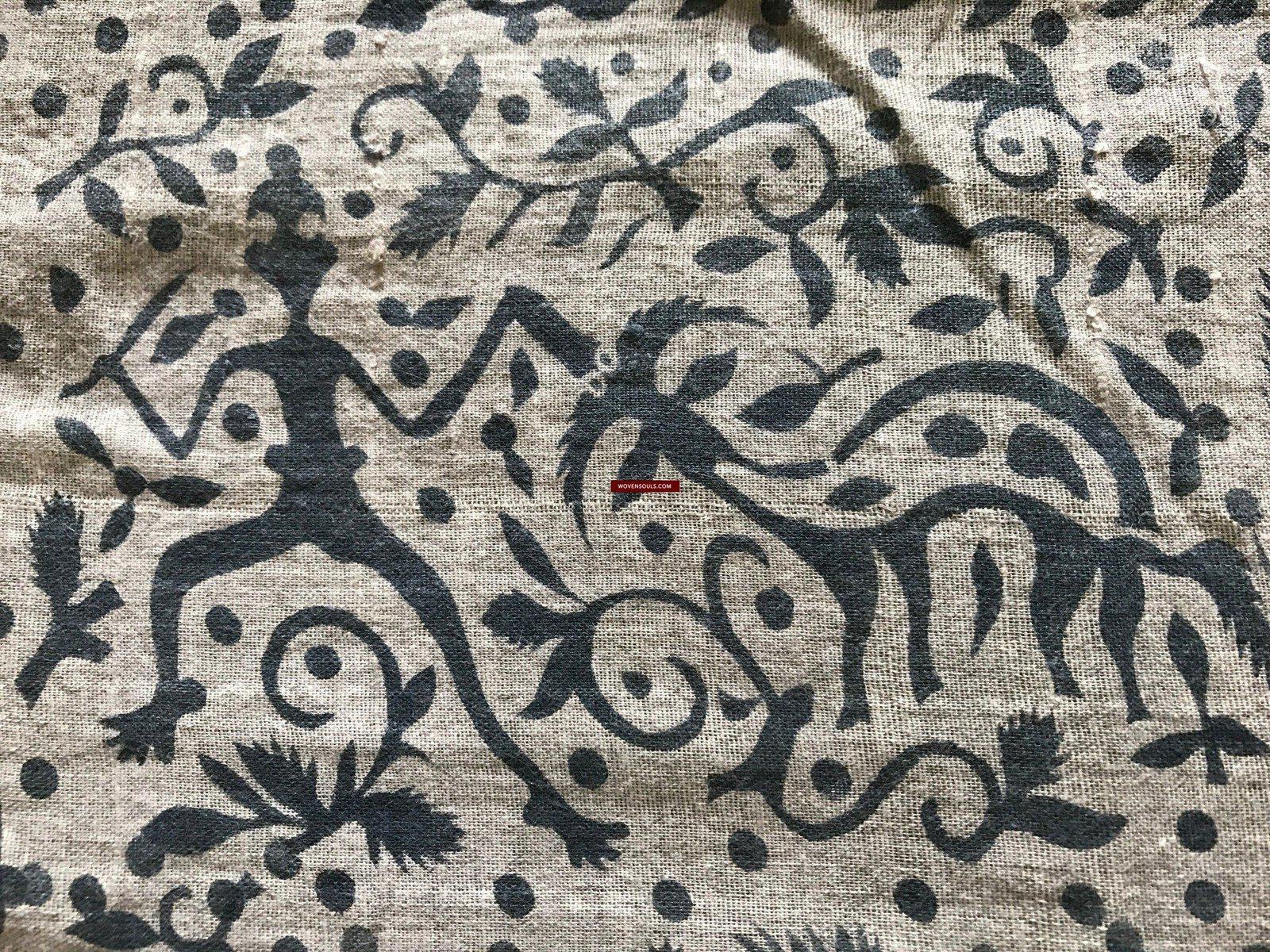 1089 Sold - Antique Sacred Cloth Maa / Mawa Batik Textile Toraja - SOLD-WOVENSOULS-Antique-Vintage-Textiles-Art-Decor