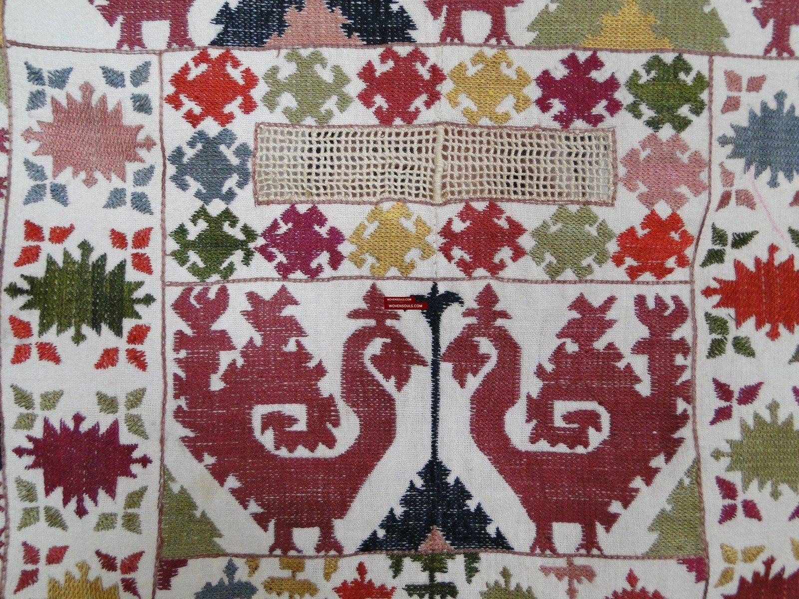 109 SOLD Vintage Tadjik Rooband Veil - Silk Embroidery Textile-WOVENSOULS-Antique-Vintage-Textiles-Art-Decor